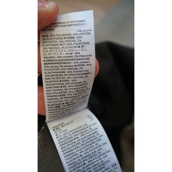 Gap Recycled Easy Plaid Wide-Leg Trousers, Size 18 | NWT - Picture 13 of 16